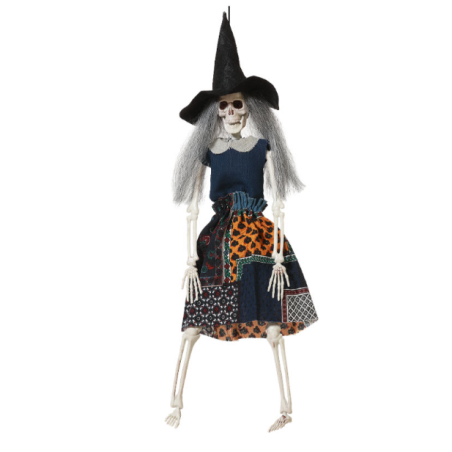Esqueleto De Bruja  Colgante 47 cm