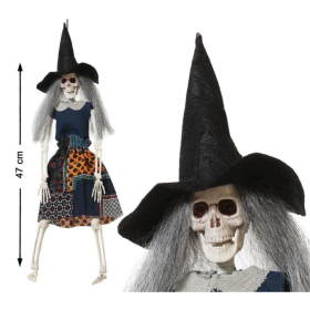 Esqueleto De Bruja  Colgante 47 cm 2