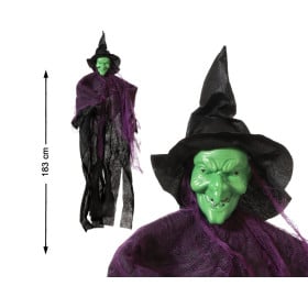 Bruja Colgante Verde Halloween 183 cm 2