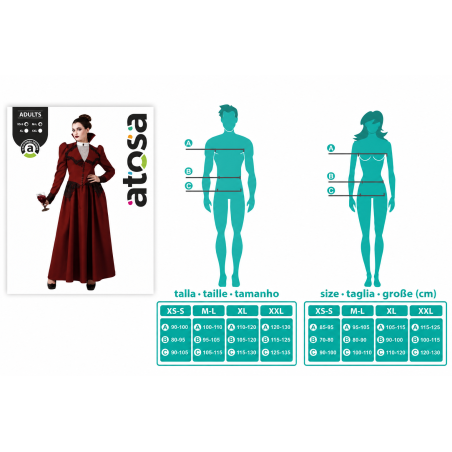 Disfraz Vampiresa Victoriana Talla M-L