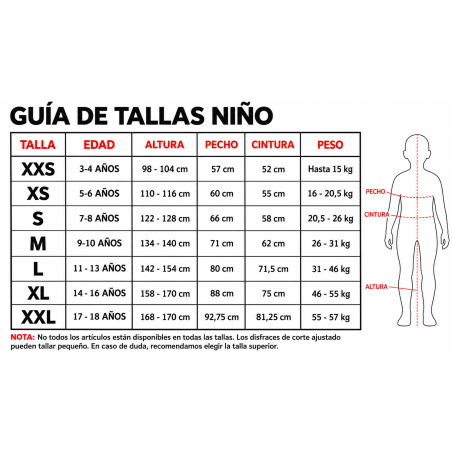 Disfraz Conde Drácula Talla 11-13 Años