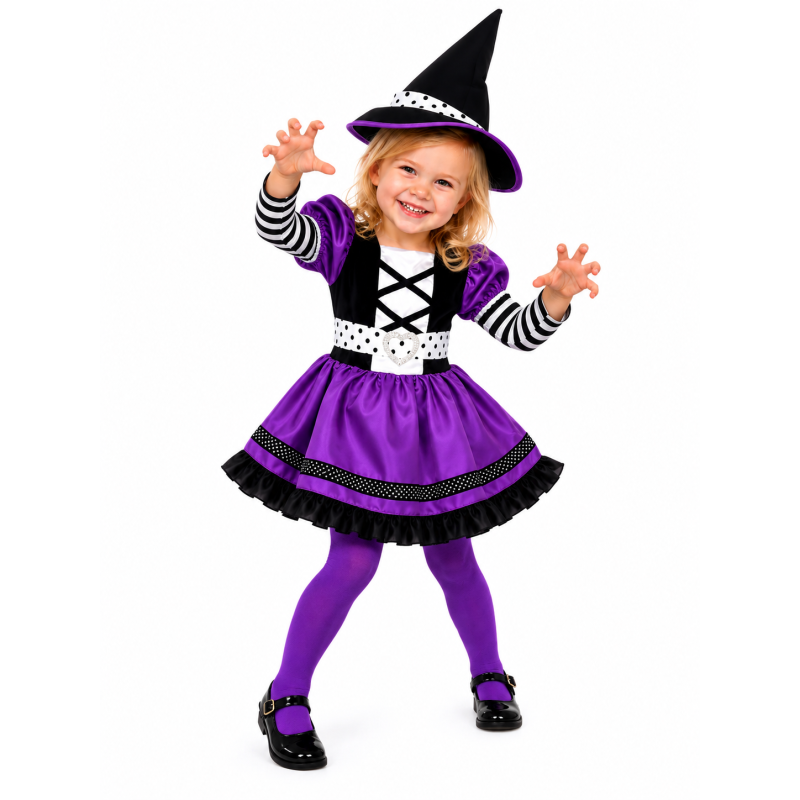 Disfraz Brujita Hechicera Talla 2-3 Años
