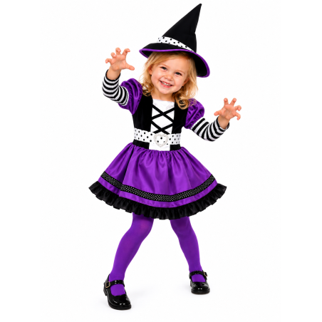 Disfraz Brujita Hechicera Talla 2-3 Años