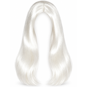 Peluca Melena Blanca Larga 2