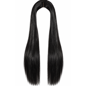 Peluca Melena Negra Larga 2