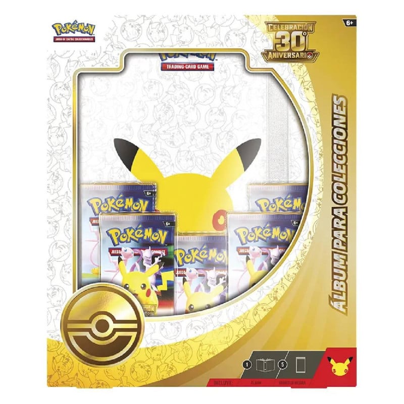 Pack Álbum + 5 Sobres Pokémon 30 Aniversario