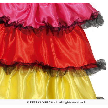 Disfraz Catrina Multicolor Infantil 10-12 Años