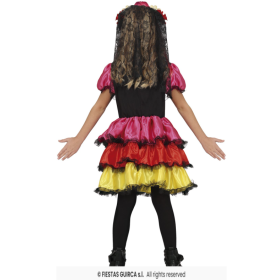 Disfraz Catrina Multicolor Infantil 10-12 Años 2