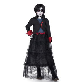 Disfraz Catrina Gótica Infantil 5-6 Años