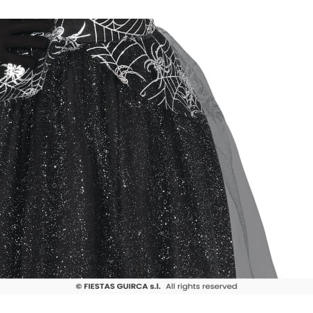 Disfraz Bruja Telaraña Plateada Infantil 5-6 Años