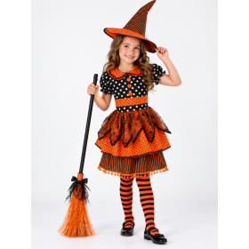 Disfraz Bruja Polka Talla (L) 8-10 Años