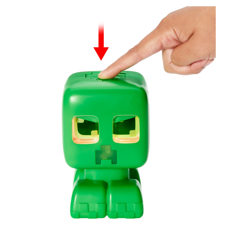 Minecraft Creeper Mascota Interactiva con Luces, Sonidos y Acción Explosiva
