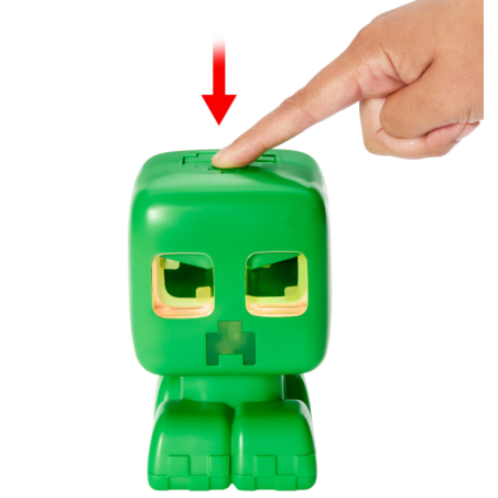 Minecraft Creeper Mascota Interactiva con Luces, Sonidos y Acción Explosiva