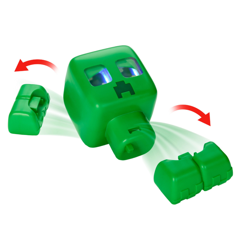 Minecraft Creeper Mascota Interactiva con Luces, Sonidos y Acción Explosiva