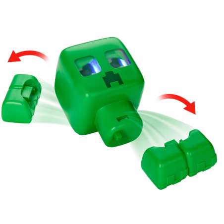 Minecraft Creeper Mascota Interactiva con Luces, Sonidos y Acción Explosiva