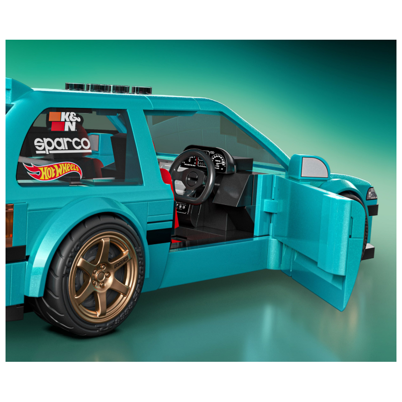 Mattel Brick Shop Hot Wheels Custom '90 Honda Civic EF 284 Piezas