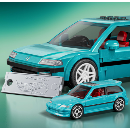 Mattel Brick Shop Hot Wheels Custom '90 Honda Civic EF 284 Piezas