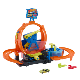 Hot Wheels City Mega Car Wash con Loop y Coche Color Shifters 2