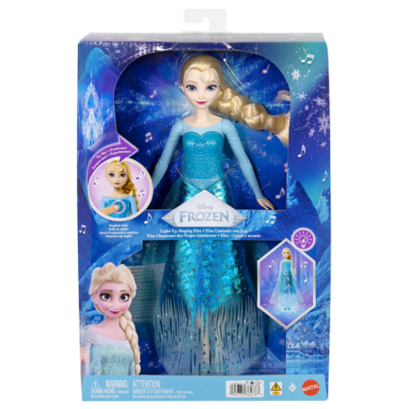 Muñeca Elsa Cantarina Frozen con Luces