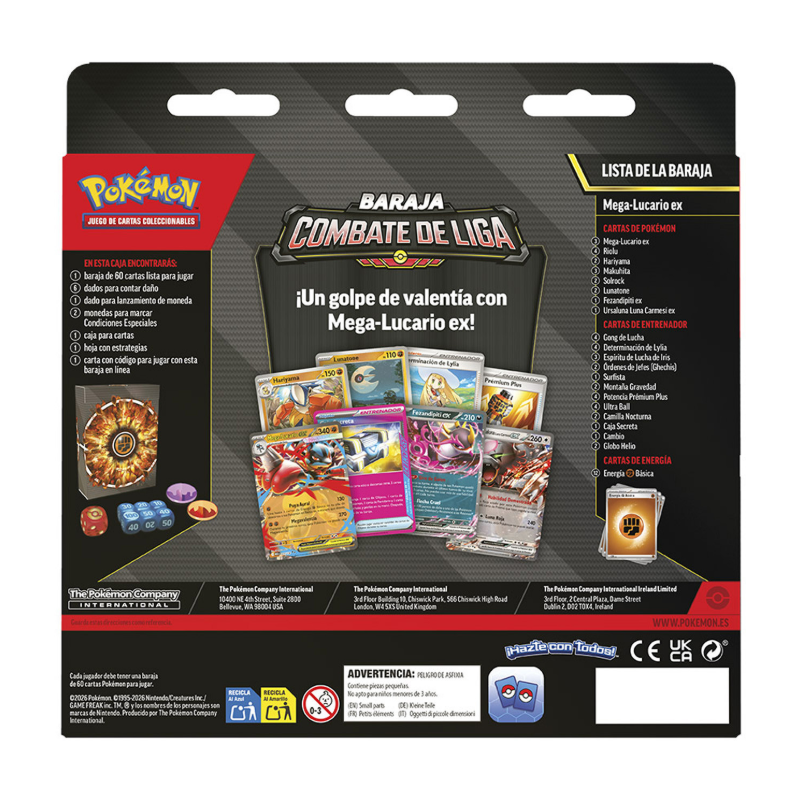 Pokémon Baraja de Combate de Liga Mega-Lucario ex