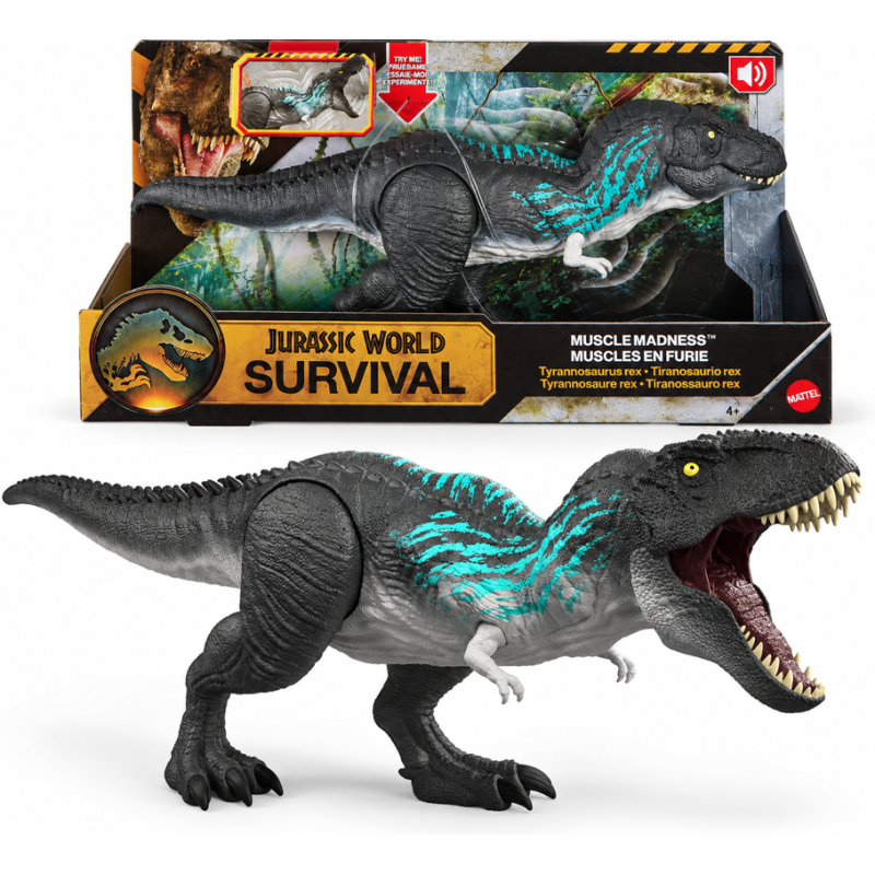 JW Tyrannosaurus Rex Muscle Madness De Mattel