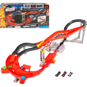 Hot Wheels Set de Pista De Carreras Downhill Circuit Racing Fórmula 1 De Mattel