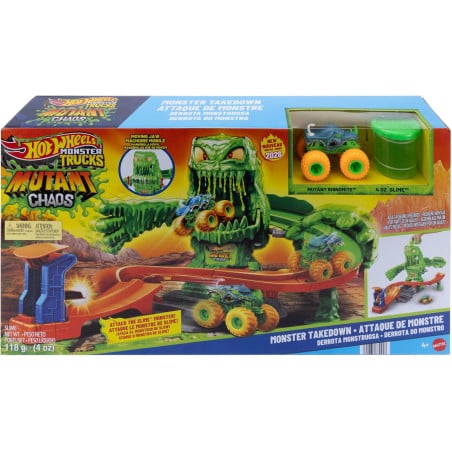 Hot Wheels Monster Trucks Mutant Monster Takedown Y Rhinomite