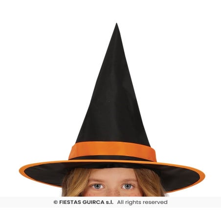 Disfraz Bruja Glitter Naranja Infantil 5-6 Años