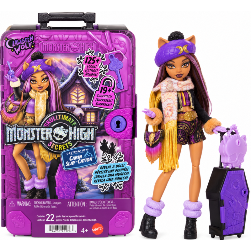 Monster High Skulltimate Secrets Clawdeen Wolf Destino Cabaña Terrorífica