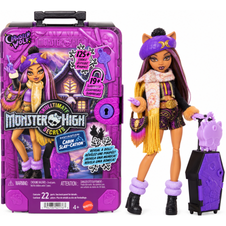Monster High Skulltimate Secrets Clawdeen Wolf Destino Cabaña Terrorífica