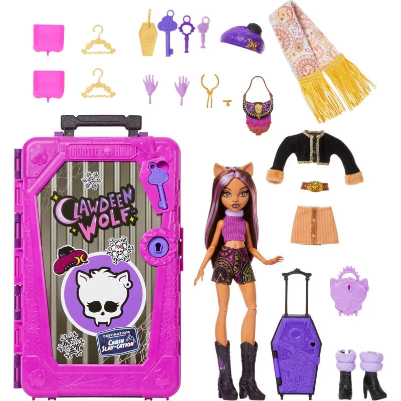 Monster High Skulltimate Secrets Clawdeen Wolf Destino Cabaña Terrorífica