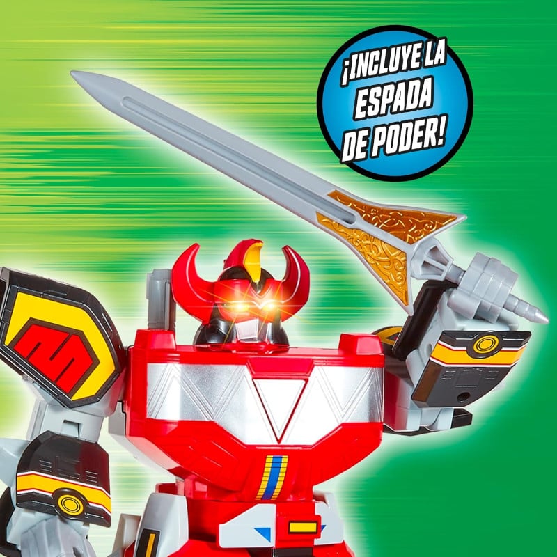 Megazord Ultimate Power Rangers Con Megaespada
