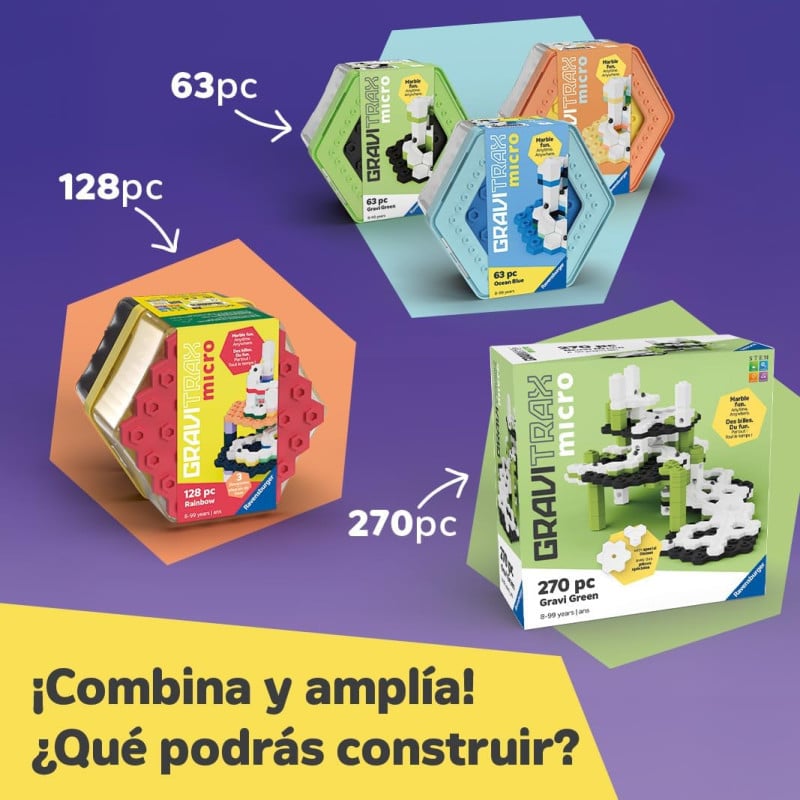 GraviTrax Micro Gravi Verde 63 Piezas