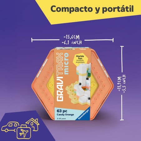 GraviTrax Micro Candy Naranja 63 Piezas
