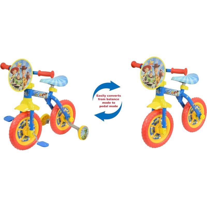 Bicicleta Evolutiva Toy Story 2 En 1 10 Pulgadas 2 Años