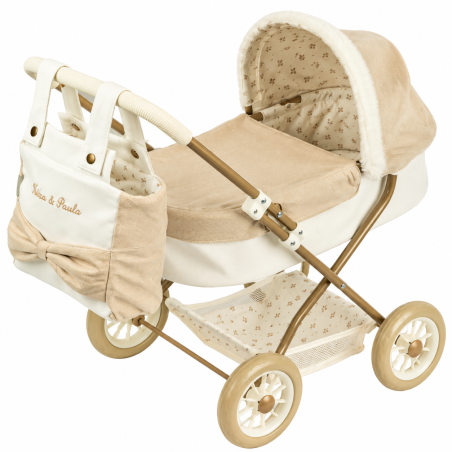 Muñecas Arias Coche Capota Reborn De Paris 56 Cm Con Bolso