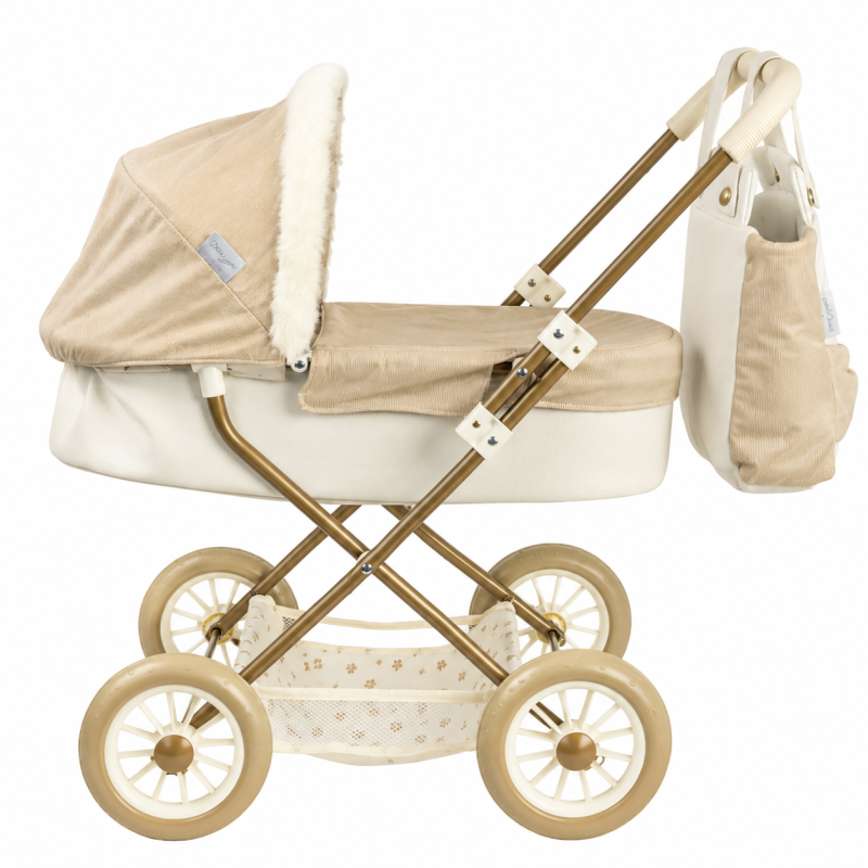 Muñecas Arias Coche Capota Reborn De Paris 56 Cm Con Bolso