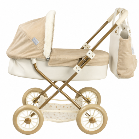 Muñecas Arias Coche Capota Reborn De Paris 56 Cm Con Bolso