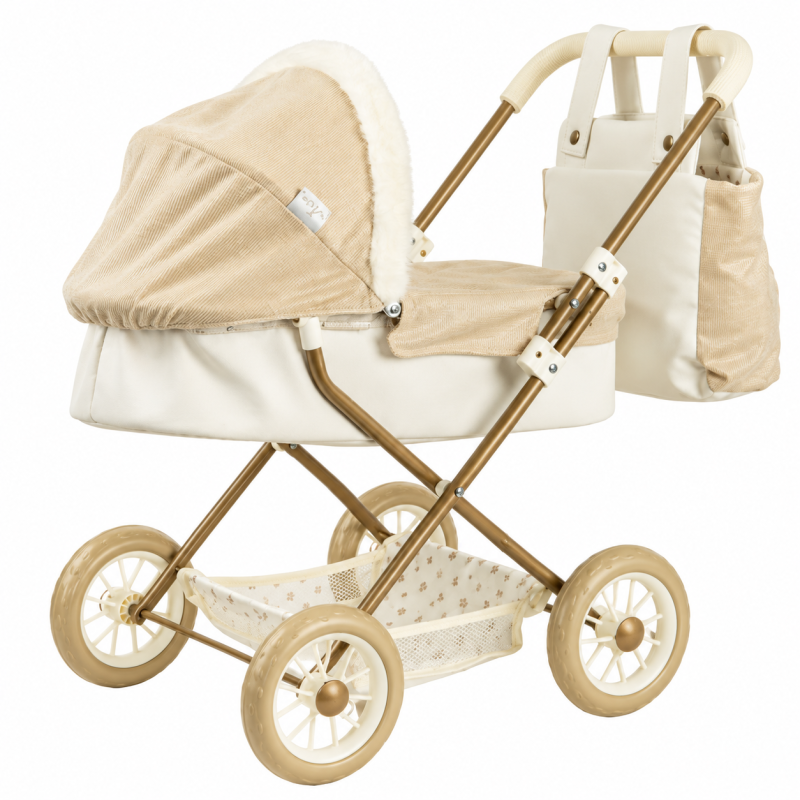 Muñecas Arias Coche Capota Reborn De Paris 56 Cm Con Bolso