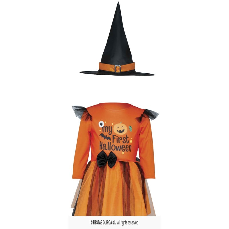 Disfraz Brujita Mi Primer Halloween Bebé 18-24 Meses