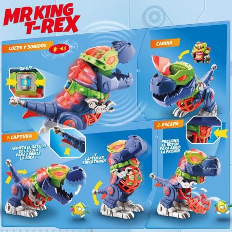 SuperThings Mr King T-Rex Robot Dinosaurio