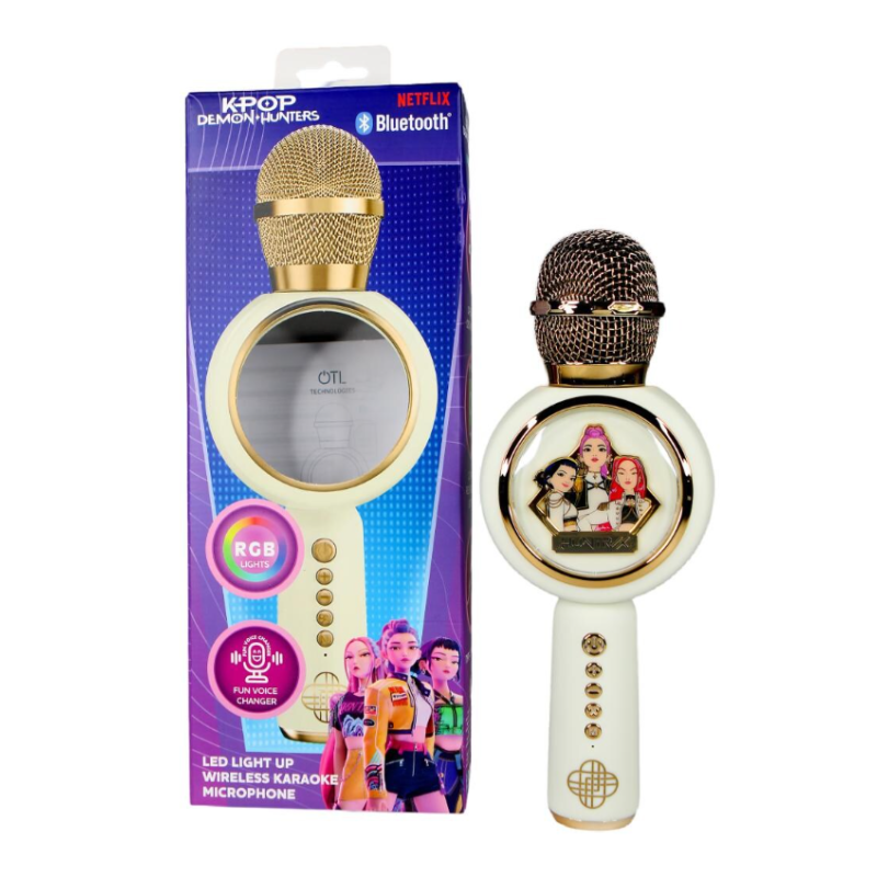K-POP Demon Hunters Micrófono Bluetooth Con Luz LED