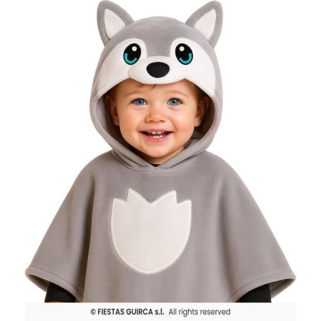 Disfraz Poncho Lobito Bebé 18-24 Meses