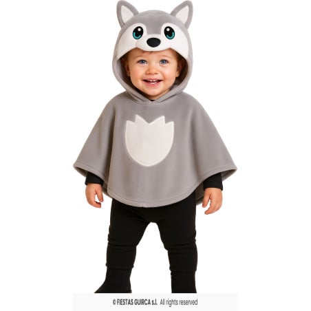 Disfraz Poncho Lobito Bebé 18-24 Meses