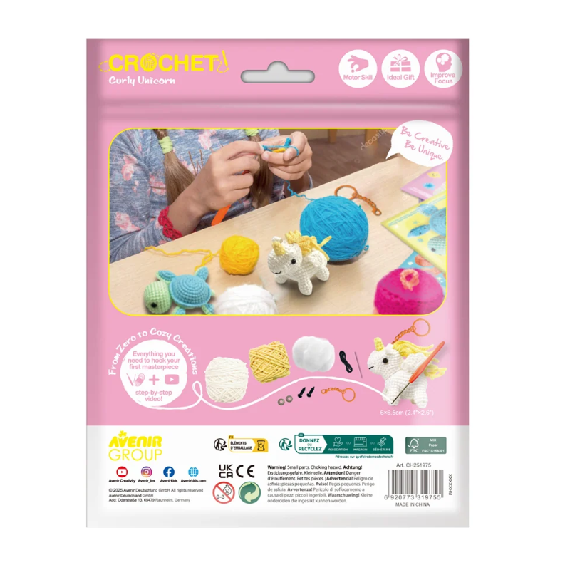 Set Crochet Unicornio Con Melena
