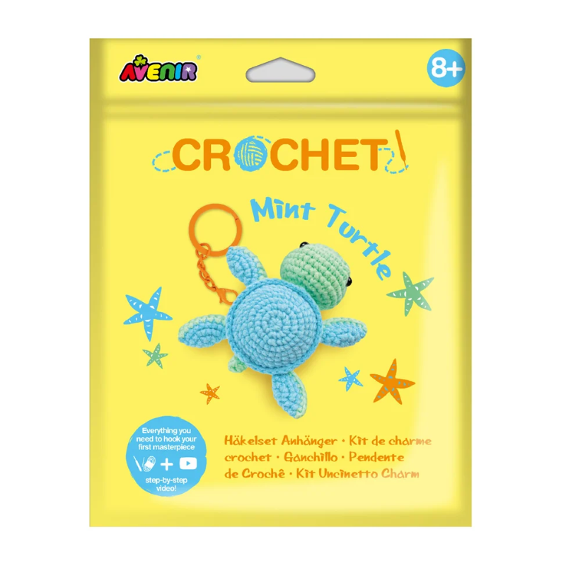 Set Crochet Tortuga Menta