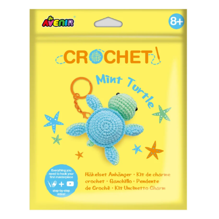 Set Crochet Tortuga Menta