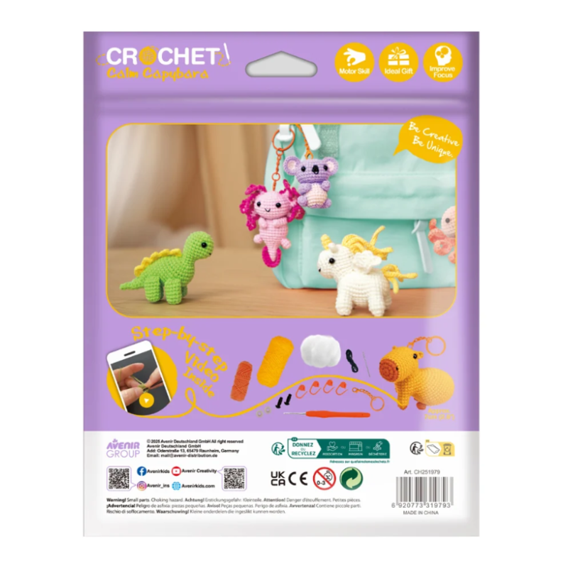 Set Crochet Capibara Relajado