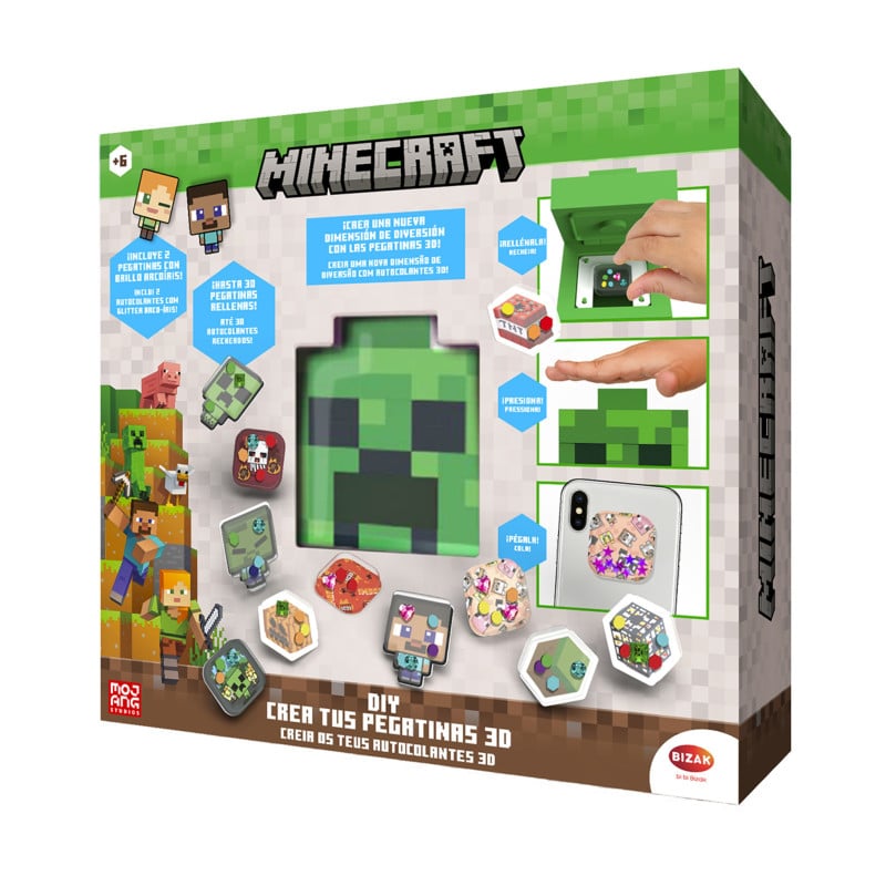 Minecraft Crea tus Pegatinas 3D