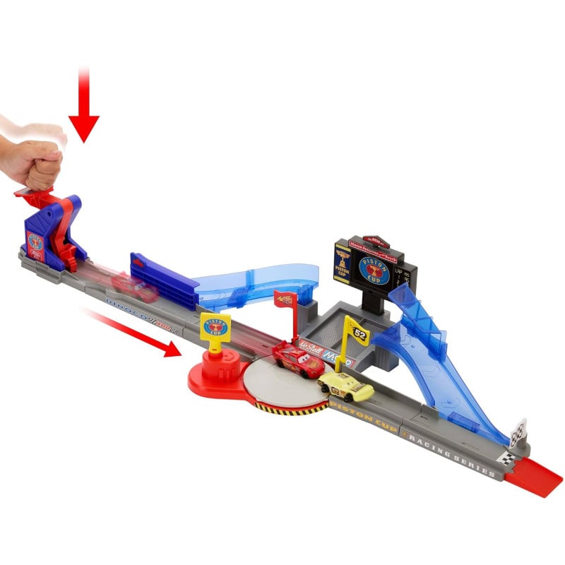 Cars Copa Pistón Stunting Speedway Set